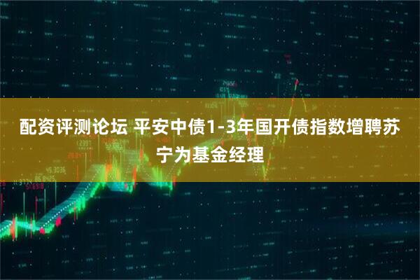 配资评测论坛 平安中债1-3年国开债指数增聘苏宁为基金经理